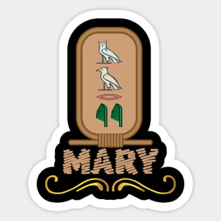 MARY-American names in hieroglyphic letters,  a Khartouch Sticker